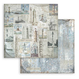 Scrapbook - Block "Silent Sea" Backgrounds - Double Face - 10 Seiten - 20,3 x 20,3 (8x8 inch) - PerlineBeads SA