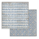 Scrapbook - Block "Silent Sea" Backgrounds - Double Face - 10 Seiten - 20,3 x 20,3 (8x8 inch) - PerlineBeads SA