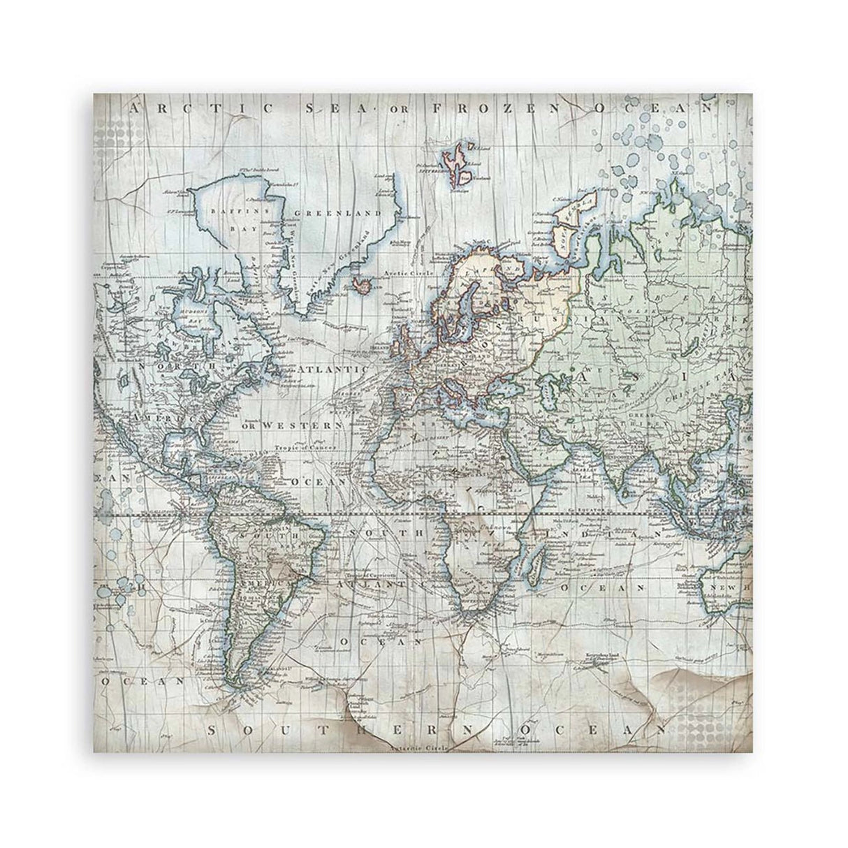 Scrapbook - Block "Silent Sea" Backgrounds - Double Face - 10 Seiten - 20,3 x 20,3 (8x8 inch) - PerlineBeads SA