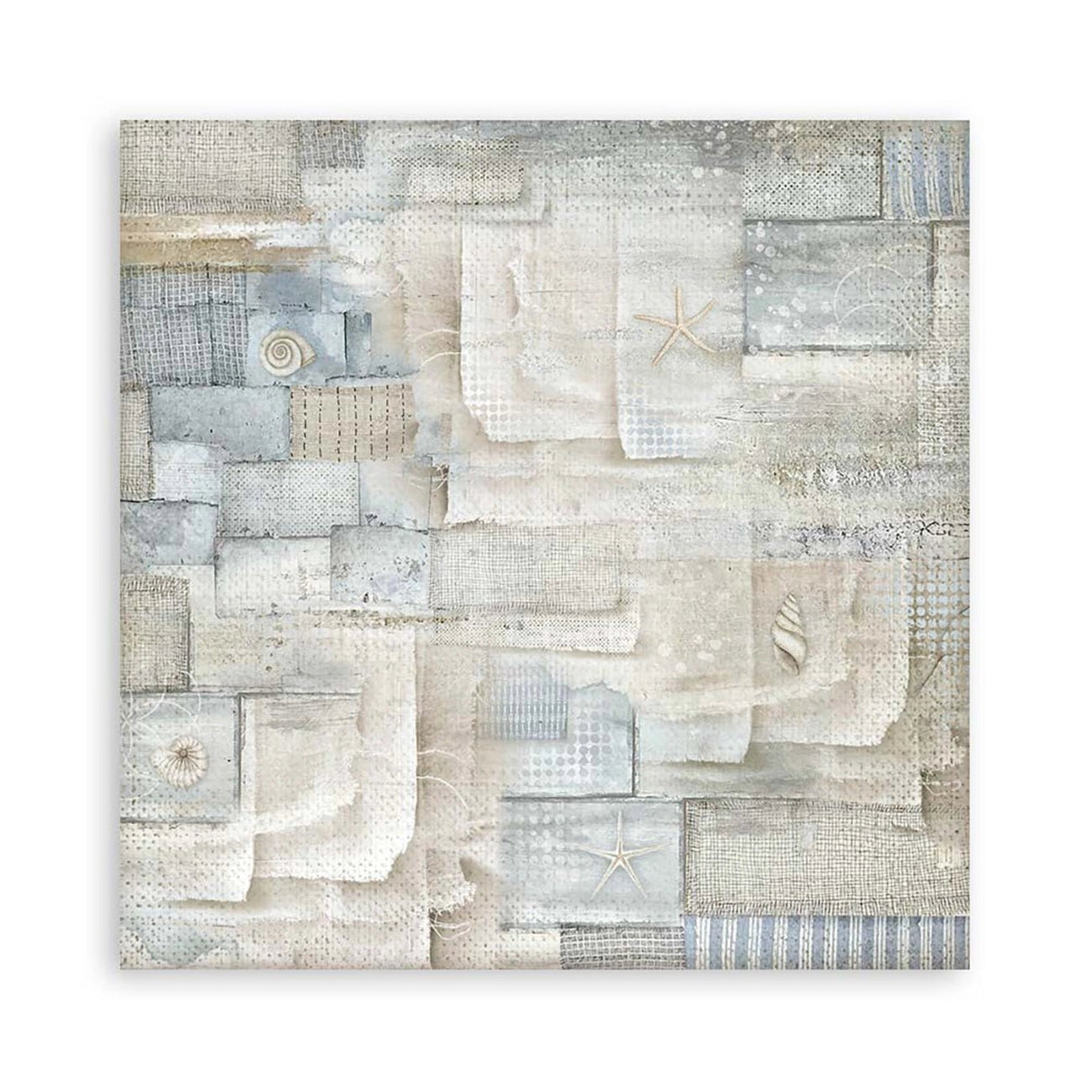 Scrapbook - Block "Silent Sea" Backgrounds - Double Face - 10 Seiten - 20,3 x 20,3 (8x8 inch) - PerlineBeads SA