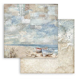 Scrapbook - Block "Silent Sea" Backgrounds - Double Face - 10 Seiten - 20,3 x 20,3 (8x8 inch) - PerlineBeads SA