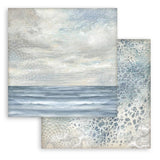 Scrapbook - Block "Silent Sea" Backgrounds - Double Face - 10 Seiten - 20,3 x 20,3 (8x8 inch) - PerlineBeads SA