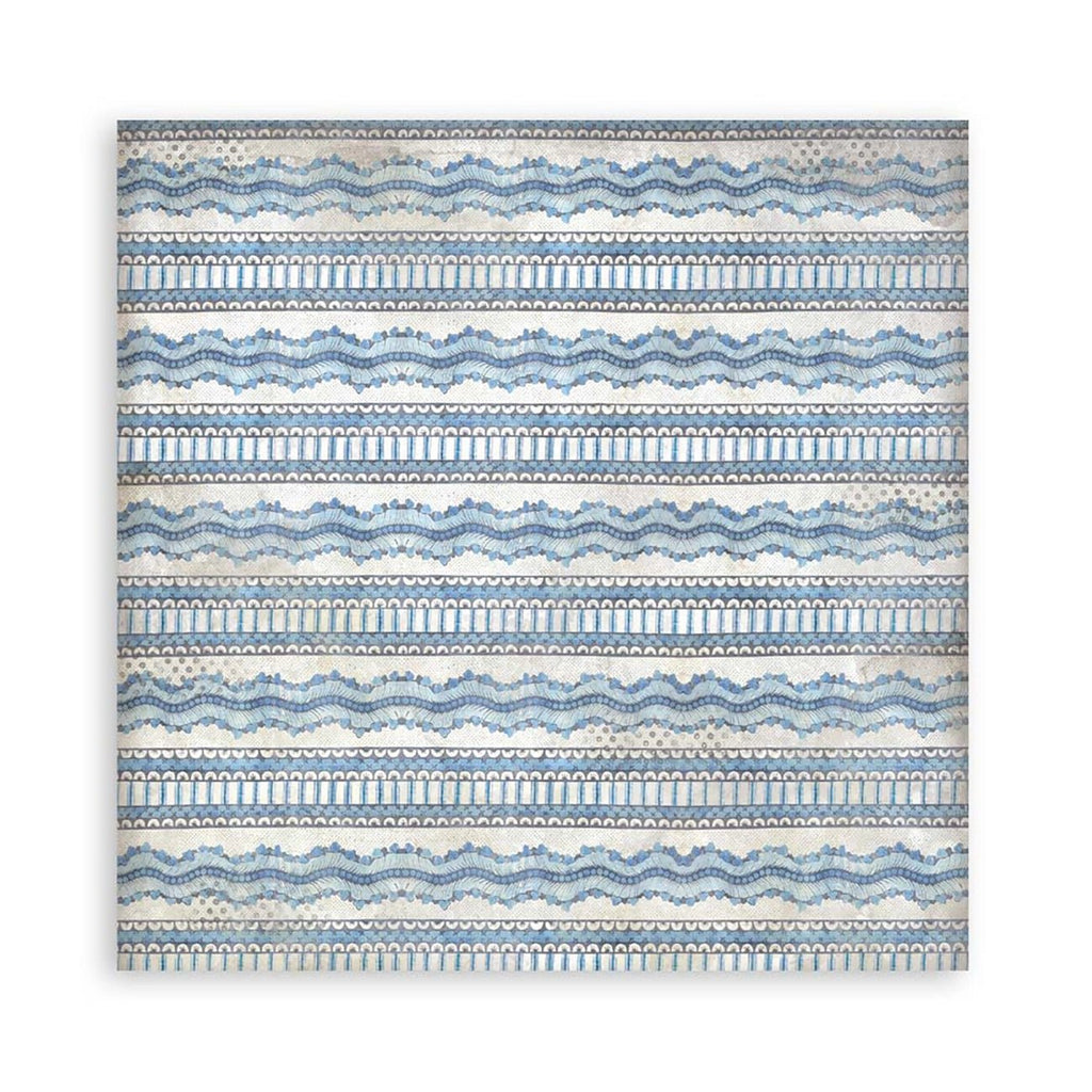 Scrapbook - Block "Silent Sea" - Double Face - 10 Seiten - 20,3 x 20,3 (8x8 inches) - PerlineBeads SA