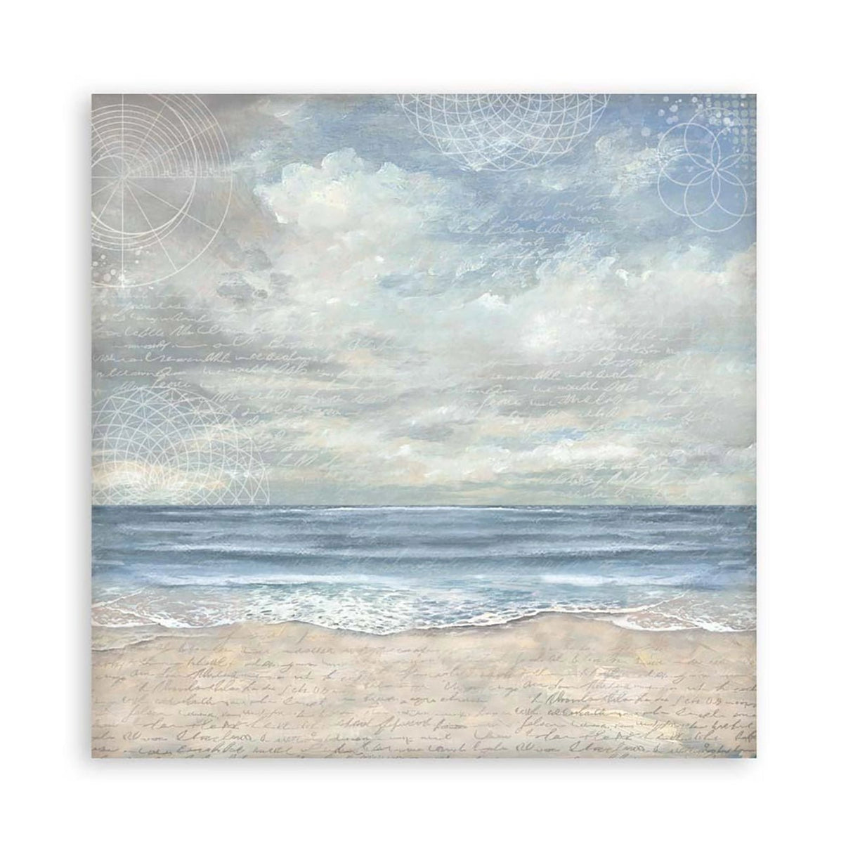 Scrapbook - Block "Silent Sea" - Double Face - 10 Seiten - 20,3 x 20,3 (8x8 inches) - PerlineBeads SA