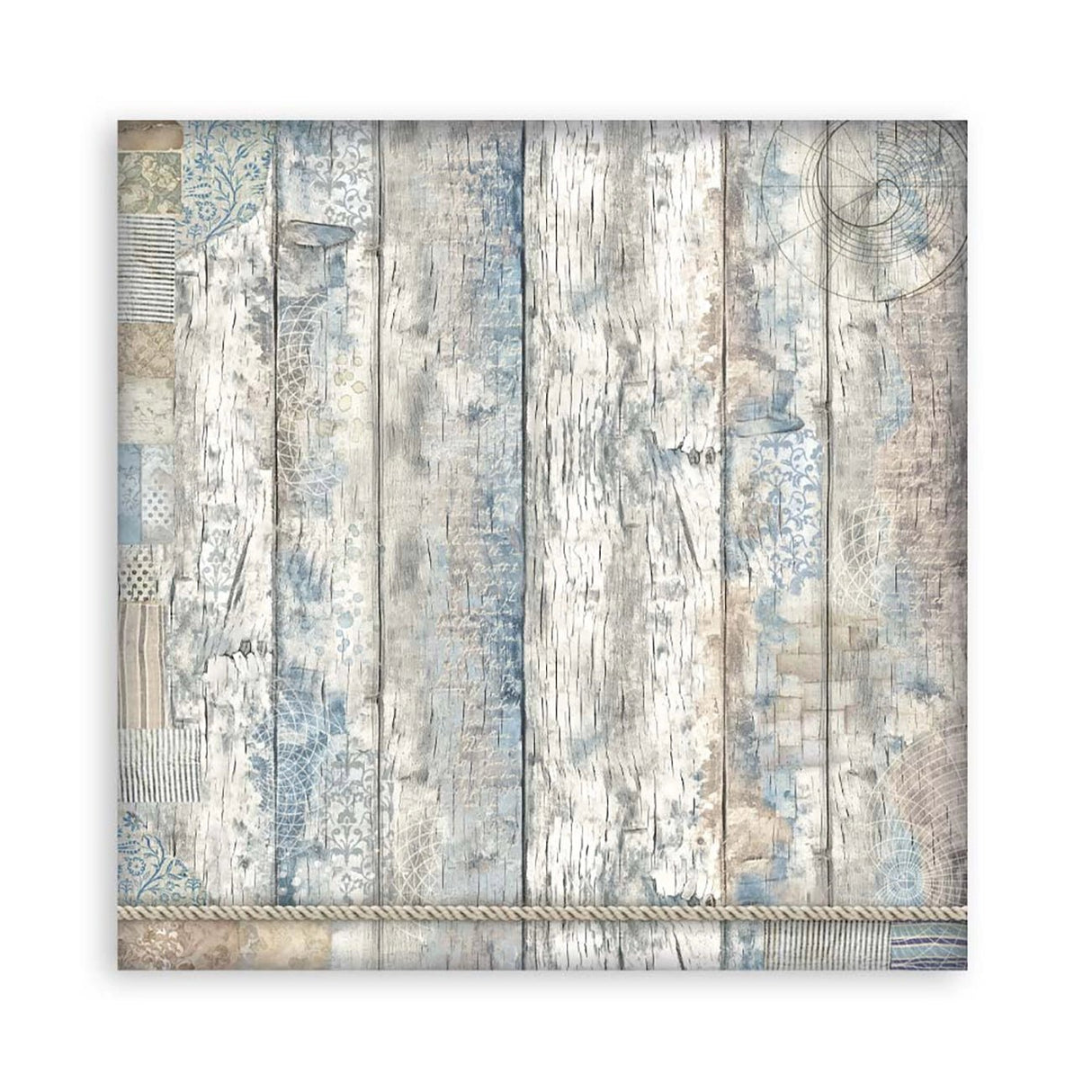 Scrapbook - Block "Silent Sea" - Double Face - 10 Seiten - 20,3 x 20,3 (8x8 inches) - PerlineBeads SA