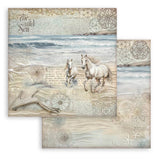 Scrapbook - Block "Silent Sea" - Double Face - 10 Seiten - 20,3 x 20,3 (8x8 inches) - PerlineBeads SA