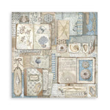 Scrapbook - Block "Silent Sea" - Double Face - 10 Seiten - 30,5 x 30,5 cm (12 x 12 inch) - PerlineBeads SA