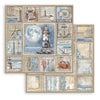 Scrapbook - Block "Silent Sea" - Double Face - 10 Seiten - 30,5 x 30,5 cm (12 x 12 inch) - PerlineBeads SA