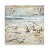 Scrapbook - Block "Silent Sea" - Double Face - 10 Seiten - 30,5 x 30,5 cm (12 x 12 inch) - PerlineBeads SA
