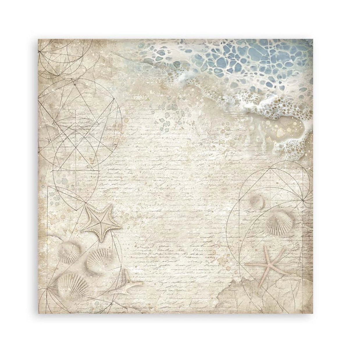 Scrapbook - Block "Silent Sea" - Double Face - 10 Seiten - 30,5 x 30,5 cm (12 x 12 inch) - PerlineBeads SA