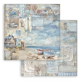 Scrapbook - Block "Silent Sea" - Double Face - 10 Seiten - 30,5 x 30,5 cm (12 x 12 inch) - PerlineBeads SA