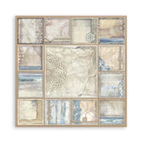 Scrapbook - Block "Silent Sea" - Double Face - 10 Seiten - 30,5 x 30,5 cm (12 x 12 inch) - PerlineBeads SA