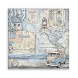 Scrapbook - Block "Silent Sea" - Double Face - 10 Seiten - 30,5 x 30,5 cm (12 x 12 inch) - PerlineBeads SA