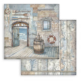 Scrapbook - Block "Silent Sea" - Double Face - 10 Seiten - 30,5 x 30,5 cm (12 x 12 inch) - PerlineBeads SA