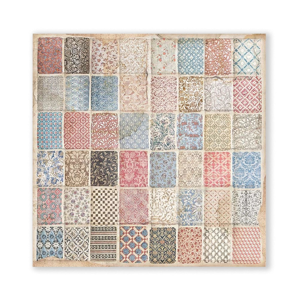 Scrapbook-Block "Vintage Library" Backgrounds - Double Face - 10 Seiten - 30,5 x 30,5 (12x12 inch) - perlinebeads.ch