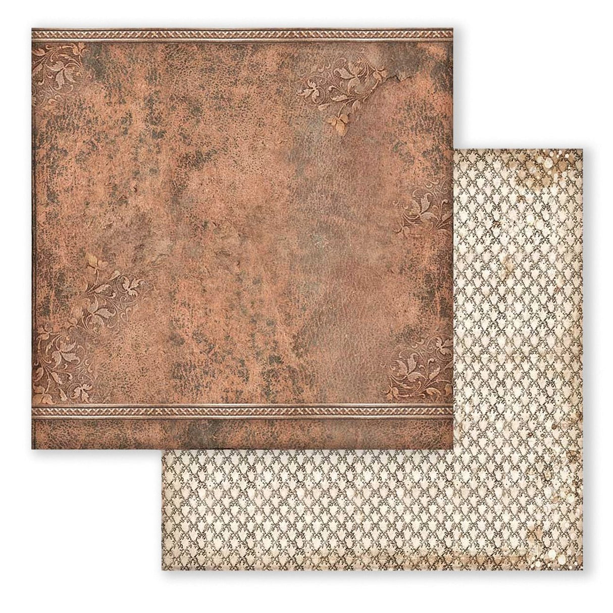 Scrapbook-Block "Vintage Library" Backgrounds - Double Face - 10 Seiten - 30,5 x 30,5 (12x12 inch) - perlinebeads.ch