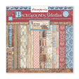 Scrapbook-Block "Vintage Library" Backgrounds - Double Face - 10 Seiten - 30,5 x 30,5 (12x12 inch) - perlinebeads.ch