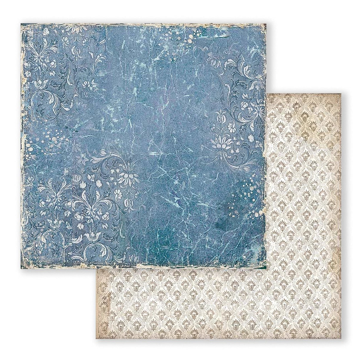 Scrapbook-Block "Vintage Library" Backgrounds - Double Face - 10 Seiten - 30,5 x 30,5 (12x12 inch) - perlinebeads.ch