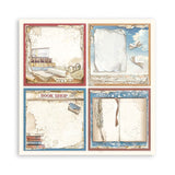 Scrapbook - Block "Vintage Library" - Double Face - 10 Seiten - 20,3 x 20,3 (8x8 inch) - PerlineBeads SA