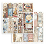 Scrapbook - Block "Vintage Library" - Double Face - 10 Seiten - 20,3 x 20,3 (8x8 inch) - PerlineBeads SA
