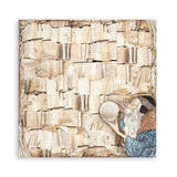 Scrapbook - Block "Vintage Library" - Double Face - 10 Seiten - 30,5 x 30,5 cm (12 x 12 inch) - PerlineBeads SA