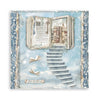 Scrapbook - Block "Vintage Library" - Double Face - 10 Seiten - 30,5 x 30,5 cm (12 x 12 inch) - PerlineBeads SA