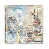 Scrapbook - Block "Vintage Library" - Double Face - 10 Seiten - 30,5 x 30,5 cm (12 x 12 inch) - PerlineBeads SA