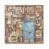 Scrapbook - Block "Vintage Library" - Double Face - 10 Seiten - 30,5 x 30,5 cm (12 x 12 inch) - PerlineBeads SA