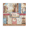 Scrapbook - Block "Vintage Library" - Double Face - 10 Seiten - 30,5 x 30,5 cm (12 x 12 inch) - PerlineBeads SA