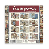 Scrapbook - Block "Vintage Library" - Double Face - 10 Seiten - 30,5 x 30,5 cm (12 x 12 inch) - PerlineBeads SA