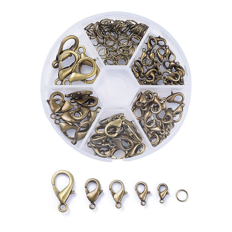 Perlin Karabiner-Verschlüsse Gold – 10 Mm, 25 Stück – Für Schmuck, Ketten & Armbänder