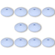 Silikon-Perle Rondelle • Hellblau, 12x6-7mm - PerlineBeads SA