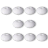 Silikon-Perle Rondelle • Weiss, 12x6-7mm - PerlineBeads SA