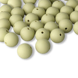Silikon-Perle Rund • Dark Khaki, 15mm - PerlineBeads SA