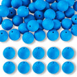 Silikon-Perle Rund • Dodger Blue, 15mm - PerlineBeads SA