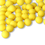 Silikon-Perle Rund • Gelb, 15mm - PerlineBeads SA
