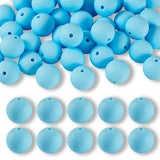 Silikon-Perle Rund • Light Sky Blue, 15mm - PerlineBeads SA