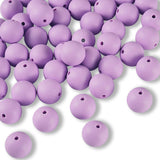 Silikon-Perle Rund • Plum, 15mm - PerlineBeads SA