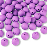 Silikon-Perle Rund • Violett, 15mm - PerlineBeads SA