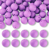 Silikon-Perle Rund • Violett, 15mm - PerlineBeads SA