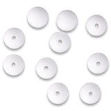 Silikon-Perle Rund • Weiss, 10mm - PerlineBeads SA
