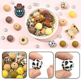 Silikon-Perlen Set • 50 Stück • 19 Cowboy-Motive - PerlineBeads SA