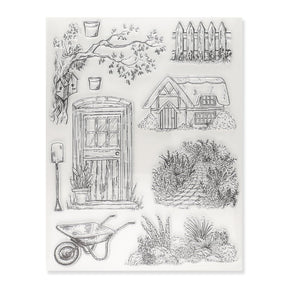 Silikon - Stempel "Gartenidylle" - PerlineBeads SA
