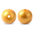 Silikonperlen rund, Gold, 15 mm - PerlineBeads SA