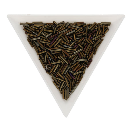 Slender Bugle 6 mm – Metallic Iris Brown - PerlineBeads SA