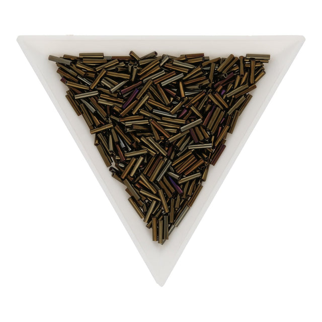 Slender Bugle 6 mm – Metallic Iris Brown - PerlineBeads SA