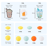 Sommerdrinks Perlenset – Bubble Tea, Bier & Pumpkin Spice, 48-teilig - PerlineBeads SA