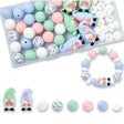 Sommerzwerge Perlenset – Flamingo & Muschel, 51-teilig - PerlineBeads SA