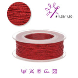 Sorrento Schmuckgarn - Rot glänzend (99028) - PerlineBeads SA