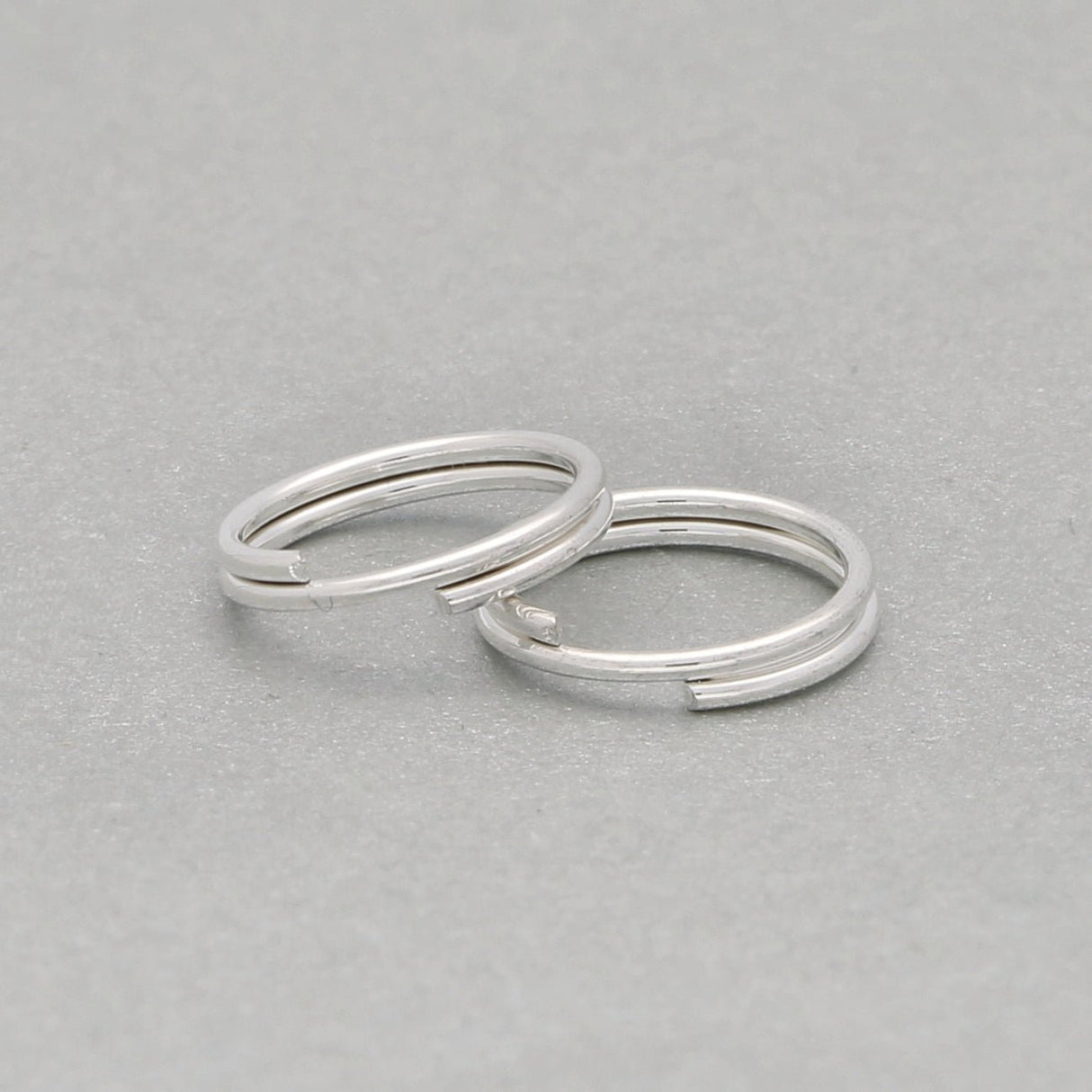 Spaltringe Edelstahl 10 mm - Farbe Silber - PerlineBeads SA